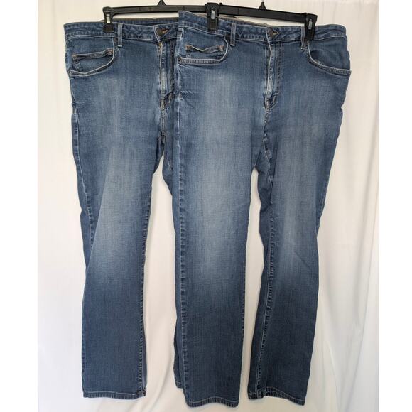 Lot of 2 Aviator Mens Straight Fit Jeans Mens 38 Blue Medium Wash Made in USA - Picture 1 of 11